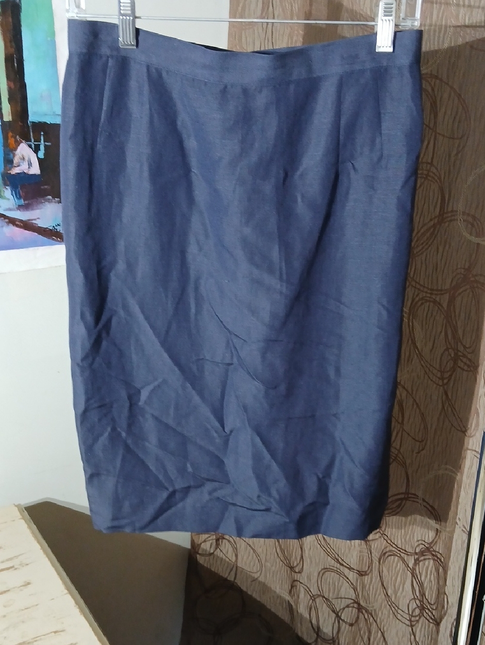 Giorgio Armani Dark Navy Pencil Skirt